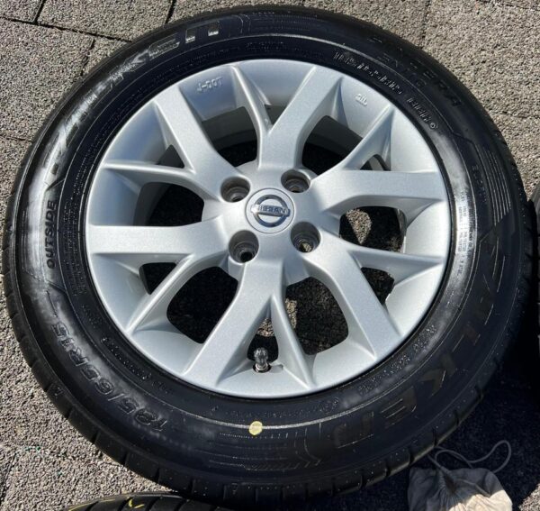 4 ORIGINAL 15" ALU SOMMERRÄDER NISSAN NOTE E12 185/65R15  #1Z5F – Bild 3
