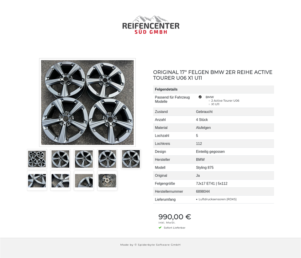 ORIGINAL 17" FELGEN BMW 2ER REIHE ACTIVE TOURER U06 X1 U11 #1IMB – Bild 10