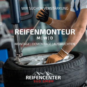 Reifenmonteur (M/W/D) Vollzeit Teilzeit 520 Euro 83646 Bad Tölz