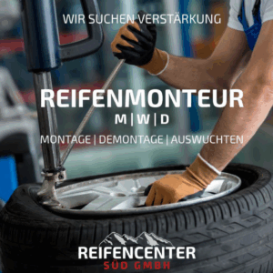 Vollzeit Teizeit 520€ Job Reifencenter Süd GmbH in Bad Tölz