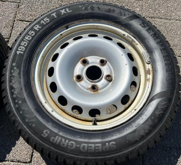 4 ORIGINAL 15" STAHLFELGEN FELGEN VW CADDY 2K 6X15 ET47 #1ZXJ – Bild 3