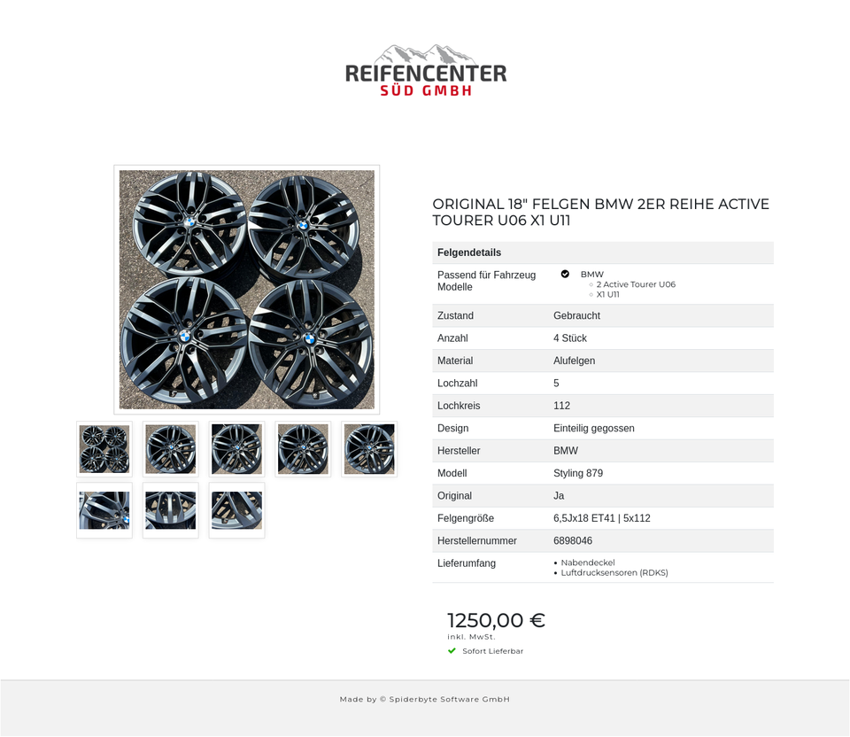 ORIGINAL 18" FELGEN BMW 2ER REIHE ACTIVE TOURER U06 X1 U11 #1KRF – Bild 9