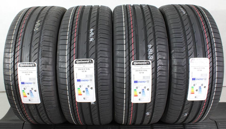 4x 255/50R19 107W CONTINENTAL SOMMERREIFEN 2023 XL NEU #1VSW