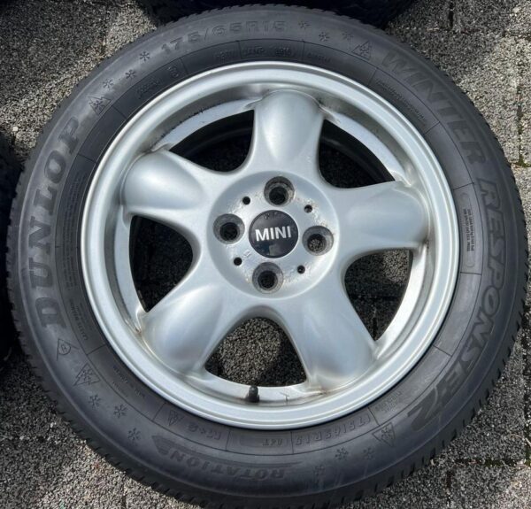 4 ORIGINAL 15" ALUFELGEN FELGEN MINI ONE R52 F56 R57 5,5x15 #1ZKM – Bild 3