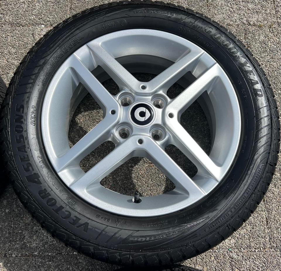 ORIGINAL ALU ALLWETTERRÄDER SMART 453 165/65R15 185/60R15 #203K – Bild 6
