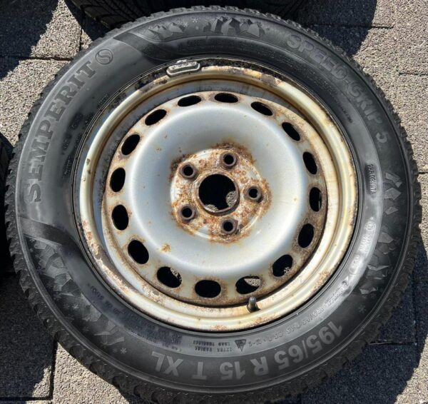 4 ORIGINAL 15" STAHLFELGEN FELGEN VW CADDY 2K 6X15 ET47 #1ZXJ – Bild 4