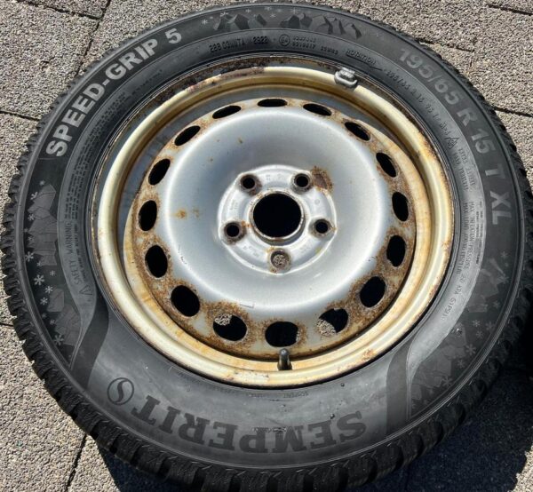 4 ORIGINAL 15" STAHLFELGEN FELGEN VW CADDY 2K 6X15 ET47 #1ZXJ – Bild 5