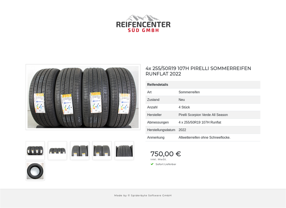 4x 255/50R19 107H PIRELLI SOMMERREIFEN RUNFLAT 2022 #1TMW – Bild 7