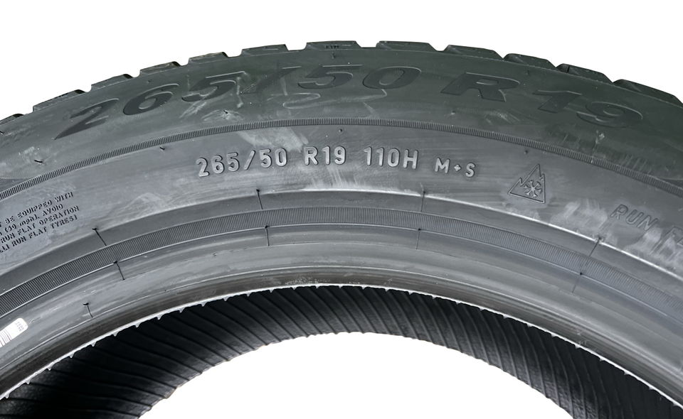 4x 265/50R19 110V PIRELLI WINTERREIFEN RUNFLAT NEU 2022 * #1PRE – Bild 5