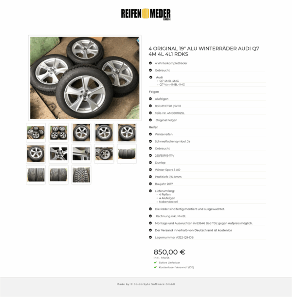 4 ORIGINAL 19" ALU WINTERRÄDER AUDI Q7 4M 4L 4L1 RDKS #4576 – Bild 14