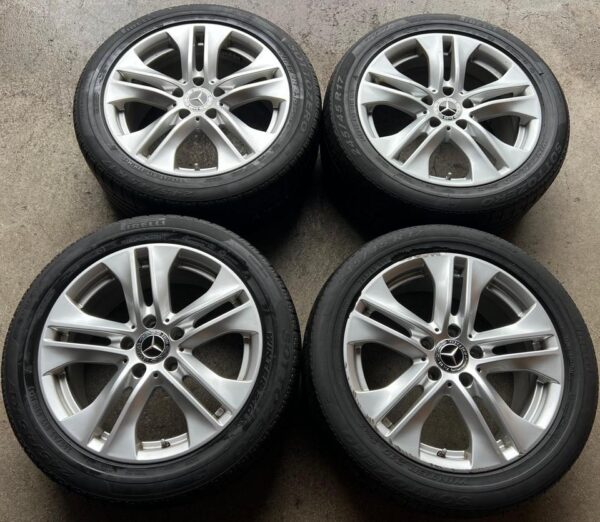 4 ORIGINAL 17" ALUFELGEN MERCEDES E-KLASSE W212 A2124010902 #1ZKF – Bild 2