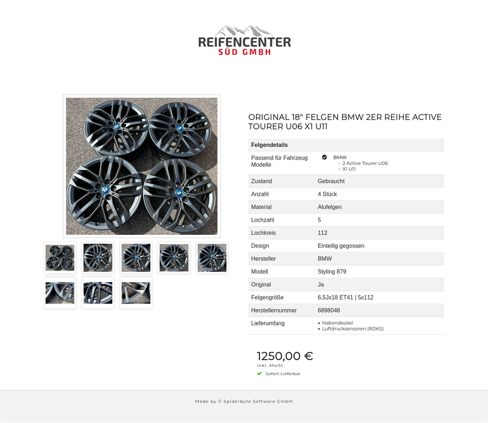 ORIGINAL 18" FELGEN BMW 2ER REIHE ACTIVE TOURER U06 X1 U11 #1J6V – Bild 9