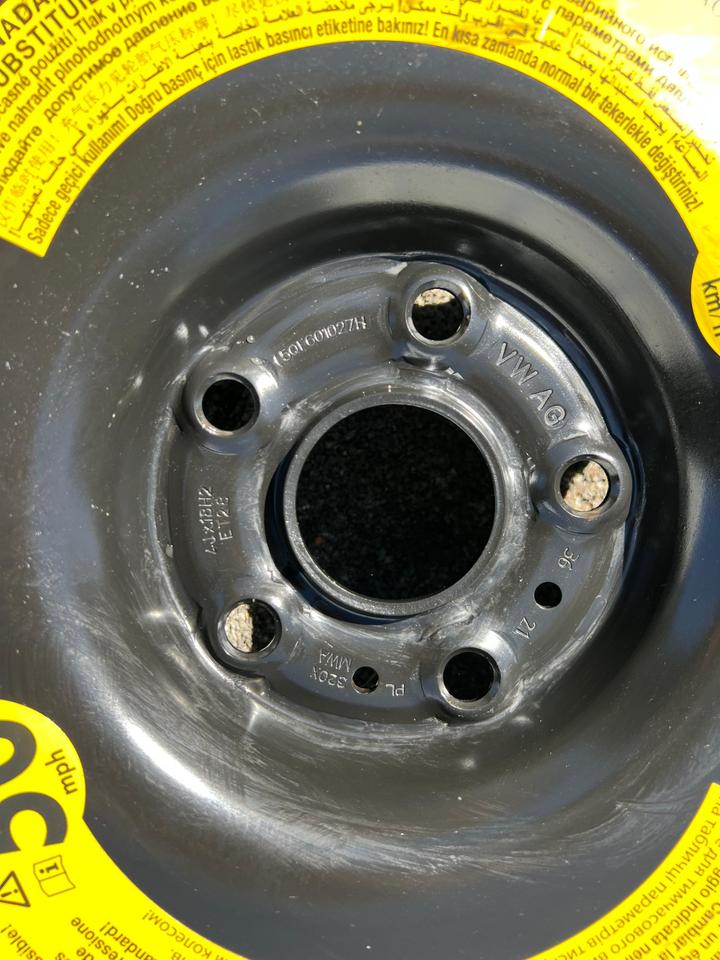 1 X NOTRAD AUDI Q3 F3 SEAT TARRACO SKODA KODIAQ VW TIGUAN #1WVB – Bild 2