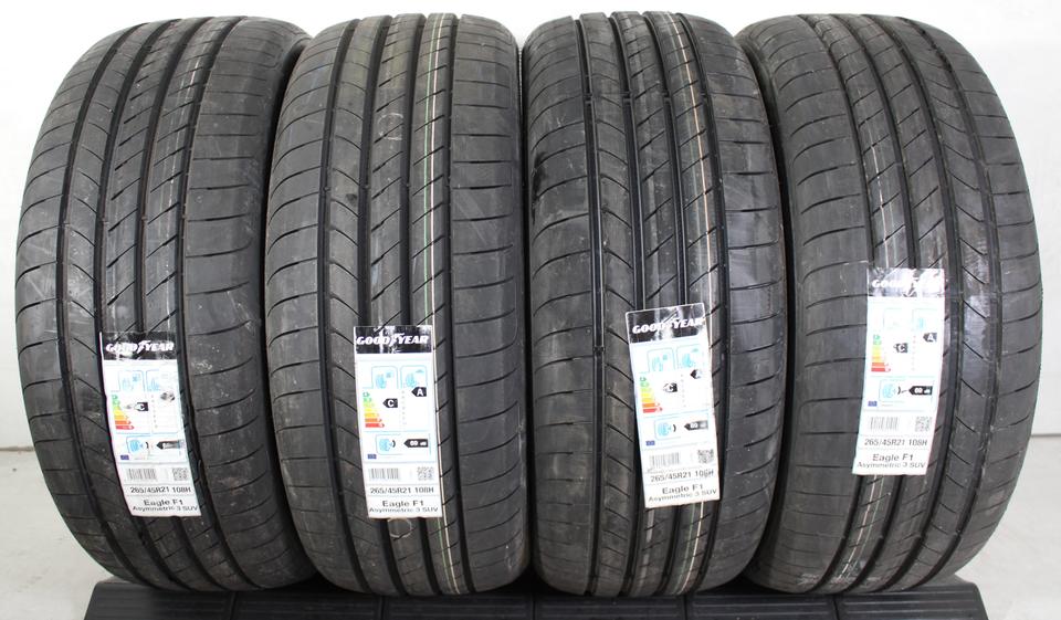 4x 265/45R21 108H GOODYEAR SOMMERREIFEN NEU FRFEIHAUS #1RCT
