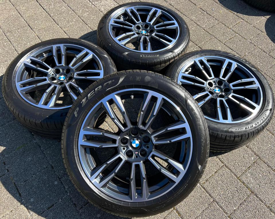 4 ORIGINAL 19" ALU SOMMERRÄDER BMW 5ER REIHE i5 G60 G61 #1NDM