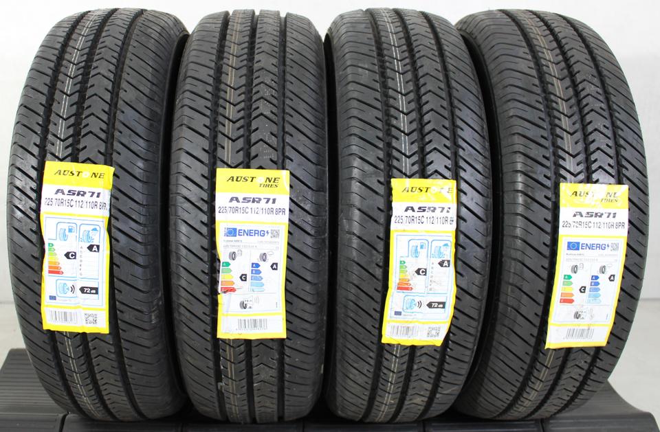 4x 225/70R15C 112/110R AUSTONE ASR71 SOMMERREIFEN 2021 #1LZV