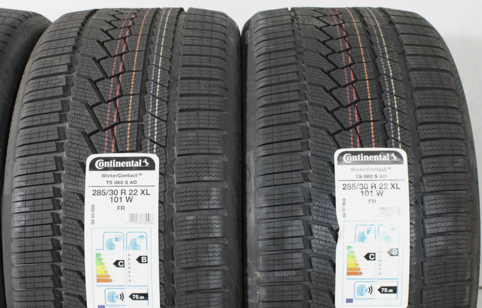 4x 285/30R22 101W CONTINENTAL WINTER CONTACT TS860S NEU #236H – Bild 3