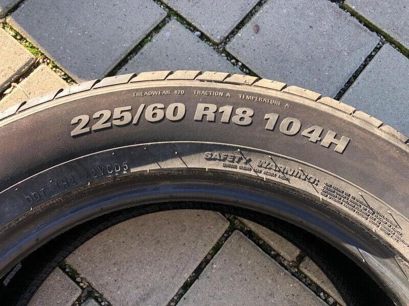 4x 225/60R18 104H KUMHO CRUGEN HP91 SOMMERREIFEN 7MM 2019 #6231 – Bild 5