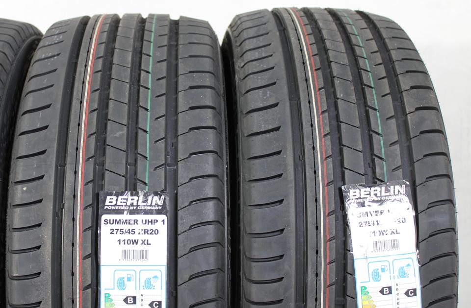 4x 275/45R20 110W BERLIN TIRES SUMMER UHP1 SOMMERREIFEN #1M2E – Bild 4