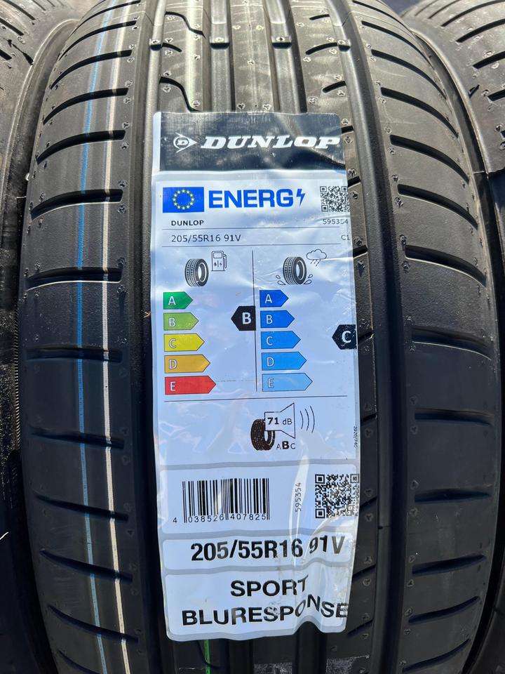 4x 205/55R16 91V DUNLOP SPORT BLURESPONSE SOMMERREIFEN NEU #1ACG – Bild 5