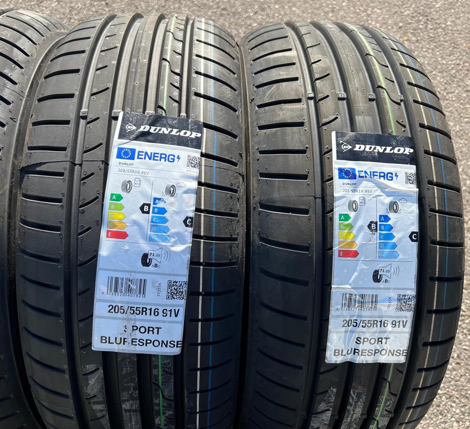 4x 205/55R16 91V DUNLOP SPORT BLURESPONSE SOMMERREIFEN NEU #1ACG – Bild 3