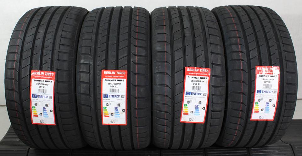 4x 255/35R19 96Y BERLIN TIRES SUMMER UHP2 SOMMERREIFEN NEU #1VUU