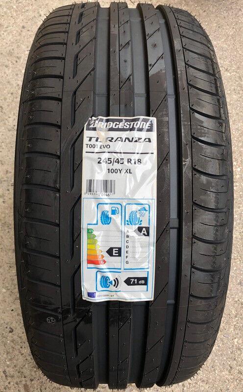 1x 245/45R18 100Y BRIDGESTONE TURANZA T001 EVO NEU 2017 #6447