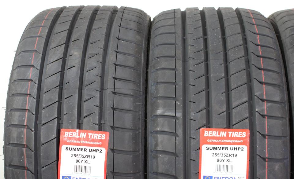 4x 255/35R19 96Y BERLIN TIRES SUMMER UHP2 SOMMERREIFEN NEU #1VQS – Bild 3