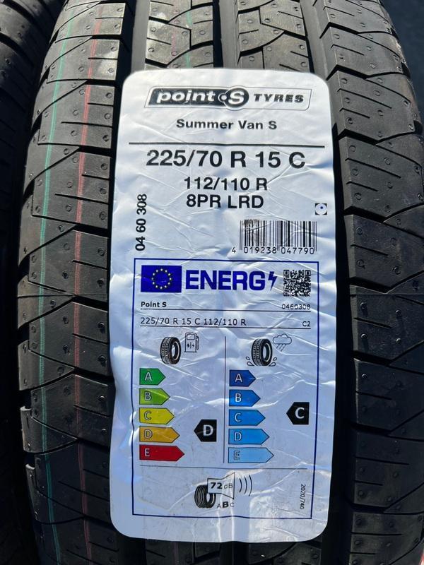 4x 225/70R15C 112/110R POINT S SOMMERREIFEN NEU 2022 #12BY – Bild 5