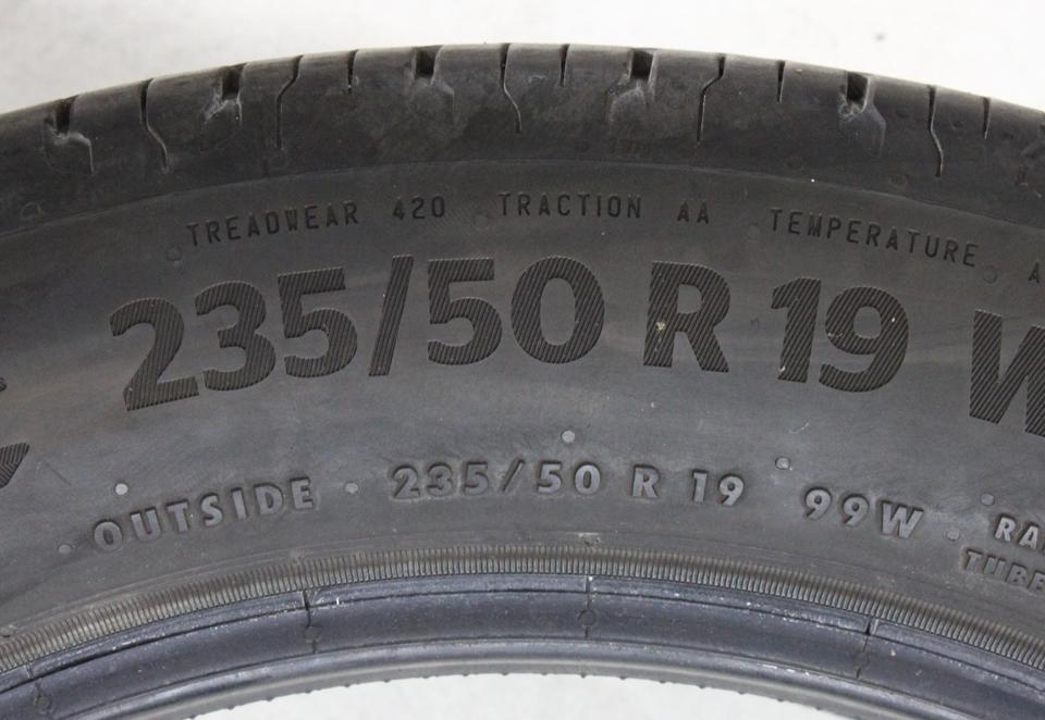 4x 235/50R19 99W CONTINENTAL SOMMERREIFEN 2024 #23OU – Bild 6
