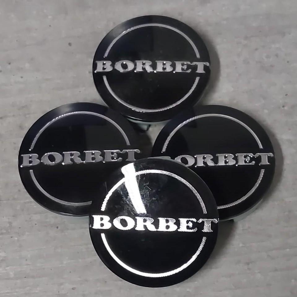 4x NABENDECKEL BORBET 55mm 74404 FREIHAUS #20BM