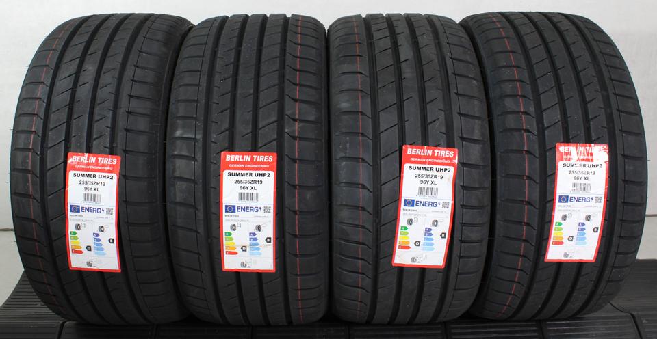 4x 255/35R19 96Y BERLIN TIRES SUMMER UHP2 SOMMERREIFEN NEU #1VQS