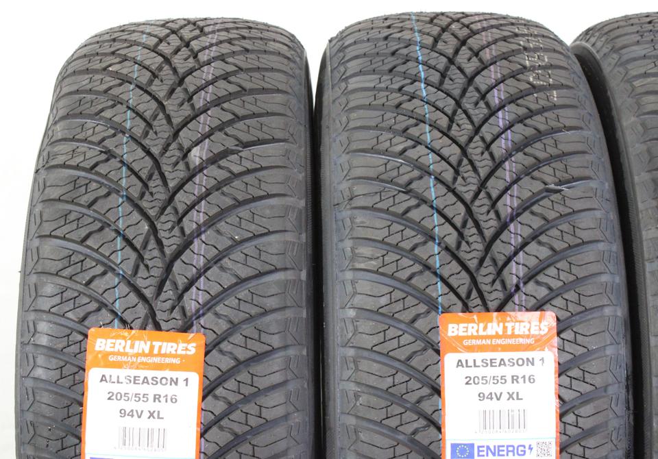 4x 205/55R16 94V BERLIN TIRES GANZJAHRESREIFEN 2024 NEU #1WQO – Bild 3