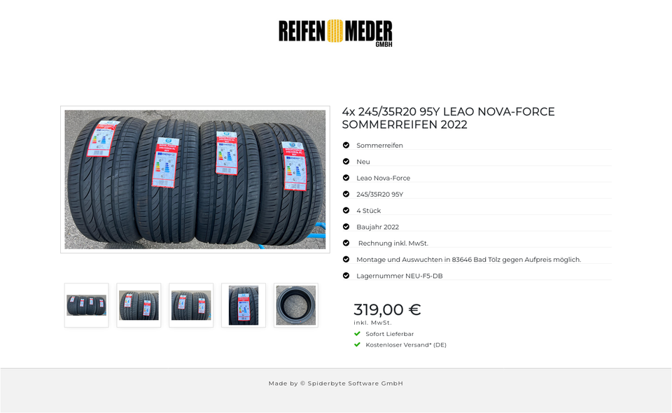 4x 245/35R20 95Y LEAO NOVA-FORCE SOMMERREIFEN 2022 #19JU – Bild 6