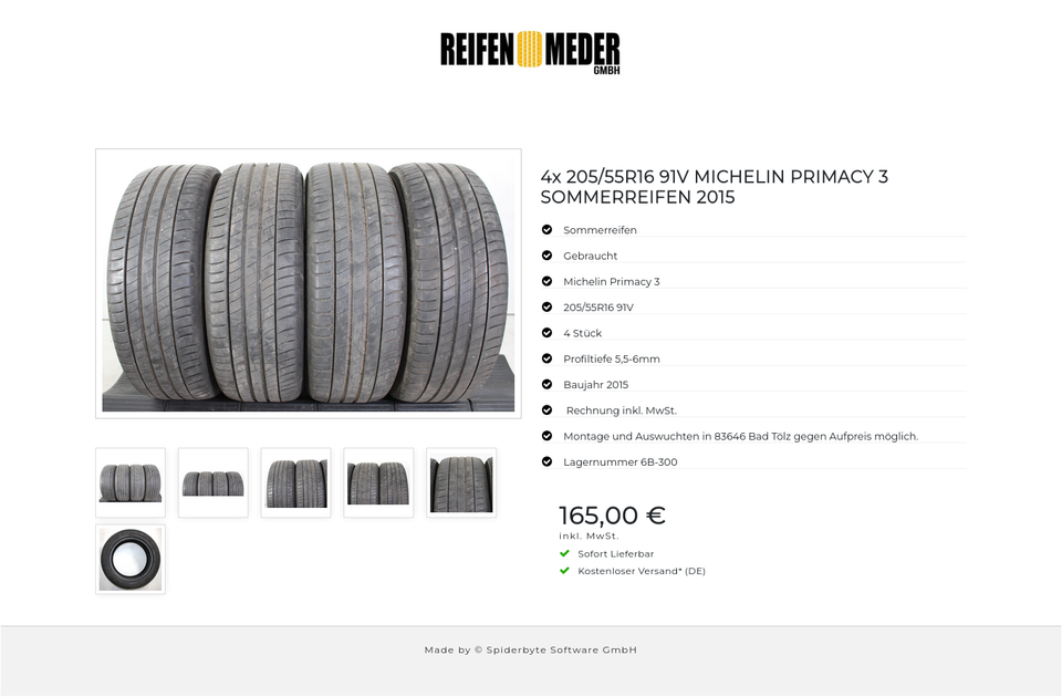 4x 205/55R16 91V MICHELIN PRIMACY 3 SOMMERREIFEN 2015 #1SOY – Bild 7