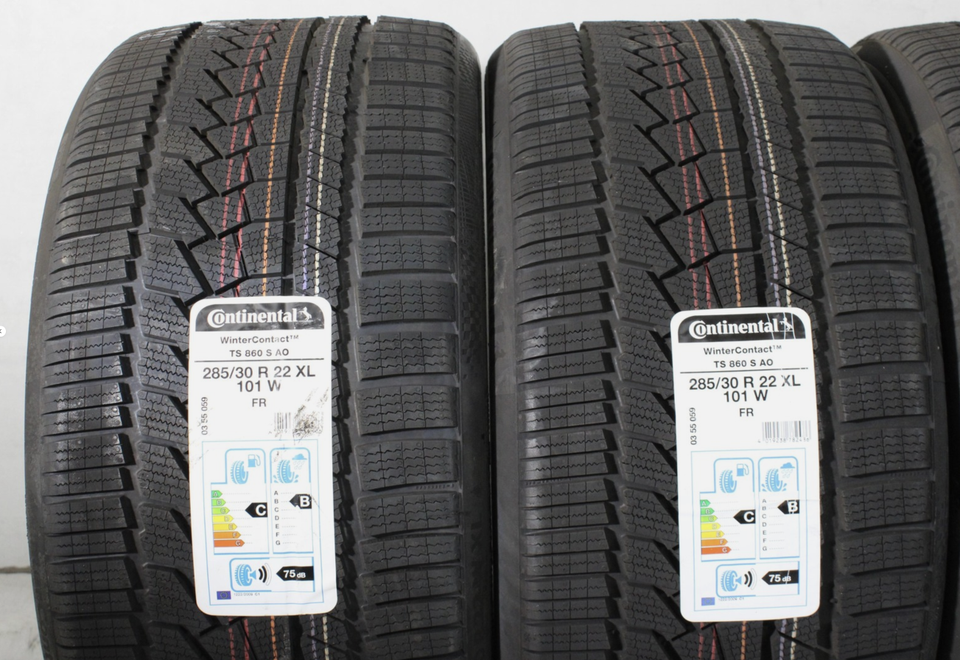 4x 285/30R22 101W CONTINENTAL WINTER CONTACT TS860S NEU #236F – Bild 2