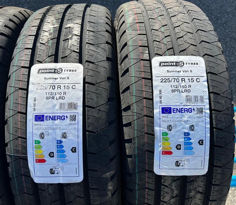 4x 225/70R15C 112/110R POINT S SOMMERREIFEN NEU 2022 #12BY – Bild 3