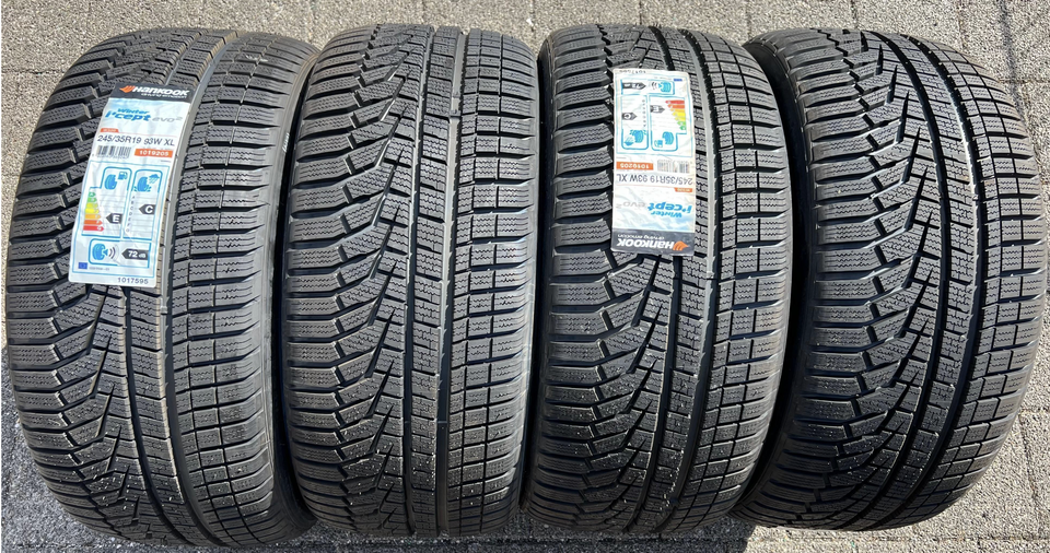 4x 245/35R19 93W HANKOOK WINTER I*CEPT EVO WINTERREIFEN NEU #235Y