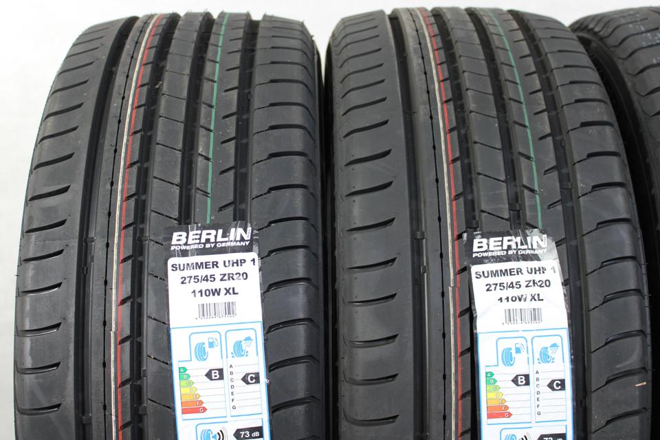 4x 275/45R20 110W BERLIN TIRES SUMMER UHP1 SOMMERREIFEN #1M2E – Bild 3
