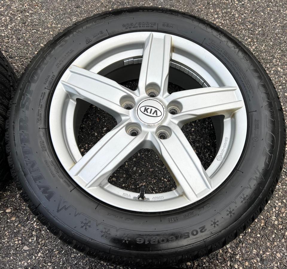 ALU WINTERRÄDER KIA NIRO OPTIMA SOUL CEED 205/60R16 96H TOP #1B6B – Bild 4