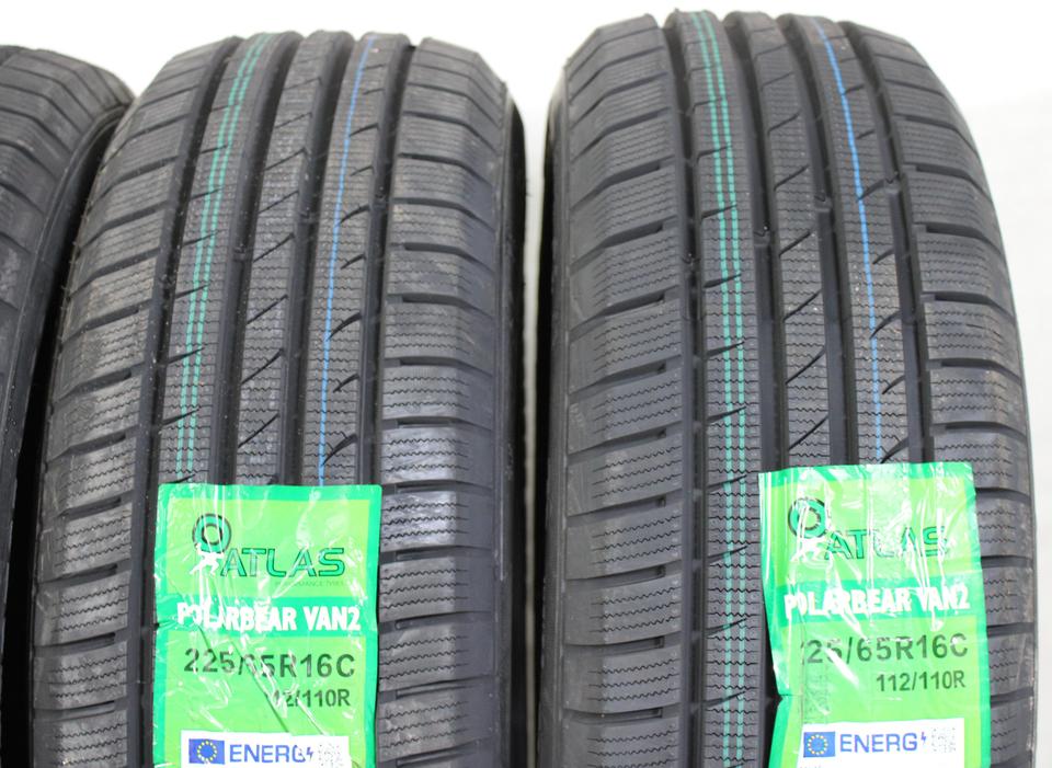 4x 225/65R16C 112/110R ATLAS POLARBEAR VAN2 WINTERREIFEN #1HFL – Bild 4