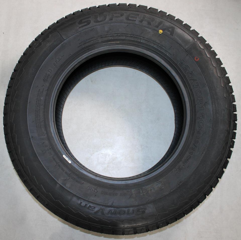 4x 225/70R15C 112/110R SUPERIA SNOW VAN WINTERREIFEN 2022 #1QDE – Bild 7