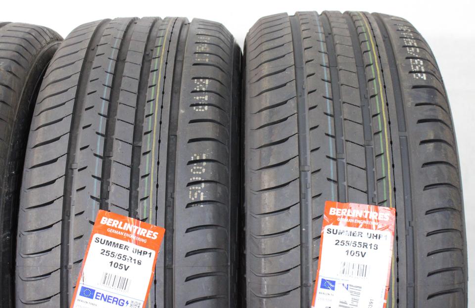 4x 255/55R18 105V BERLIN TIRES SUMMER UHP1 SOMMERREIFEN #1XJO – Bild 4