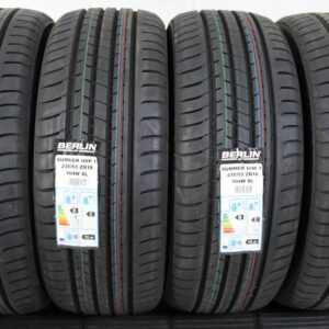 4x 235/55R18 104W BERLIN TIRES SUMMER UHP1 SOMMERREIFEN NEU #1M2H