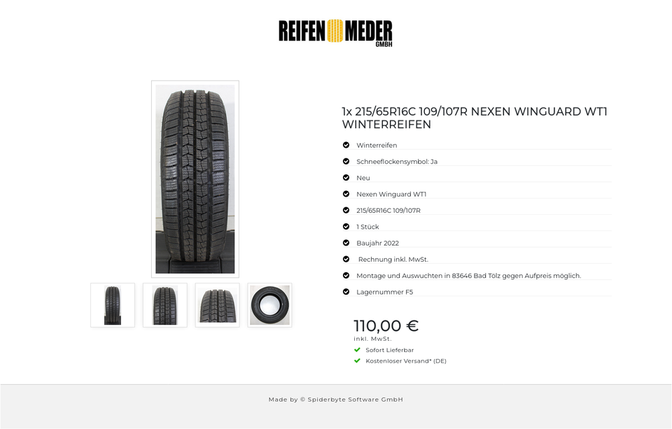 1x 215/65R16C 109/107R NEXEN WINGUARD WT1 WINTERREIFEN #1LPU – Bild 5