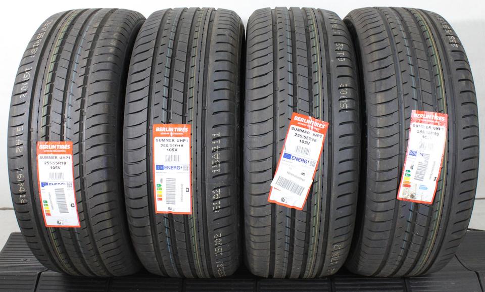 4x 255/55R18 105V BERLIN TIRES SUMMER UHP1 SOMMERREIFEN #1XJO