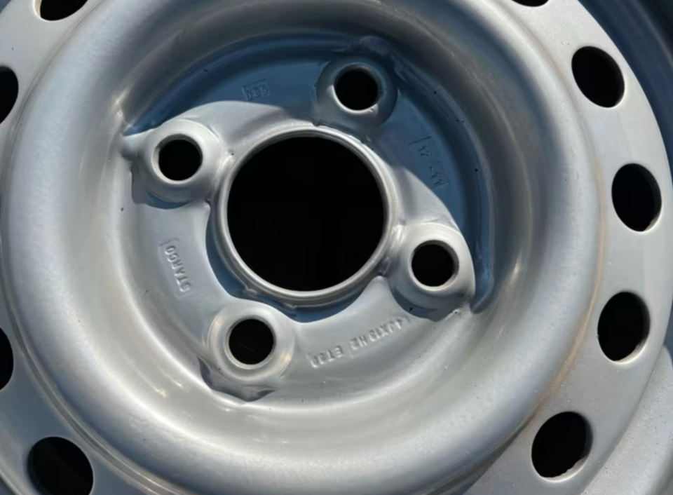 2 X STAHLFELGEN FELGEN 4x13 ET30 4x100 FREIHAUS – Bild 4