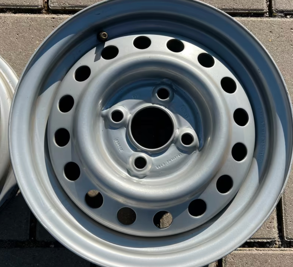 2 X STAHLFELGEN FELGEN 4x13 ET30 4x100 FREIHAUS – Bild 3