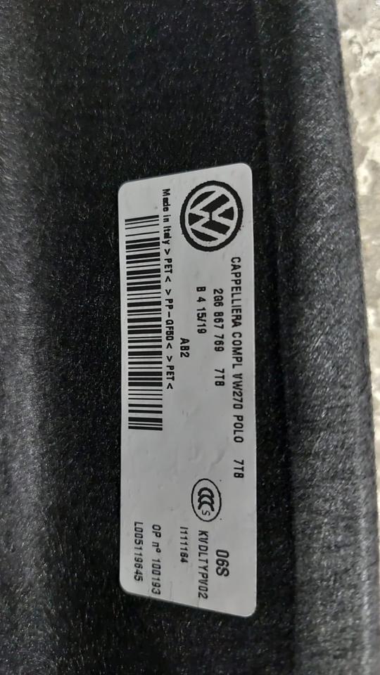 KOFFERRAUMABDECKUNG LADERAUM ABDECKUNG VW POLO VI – Bild 2