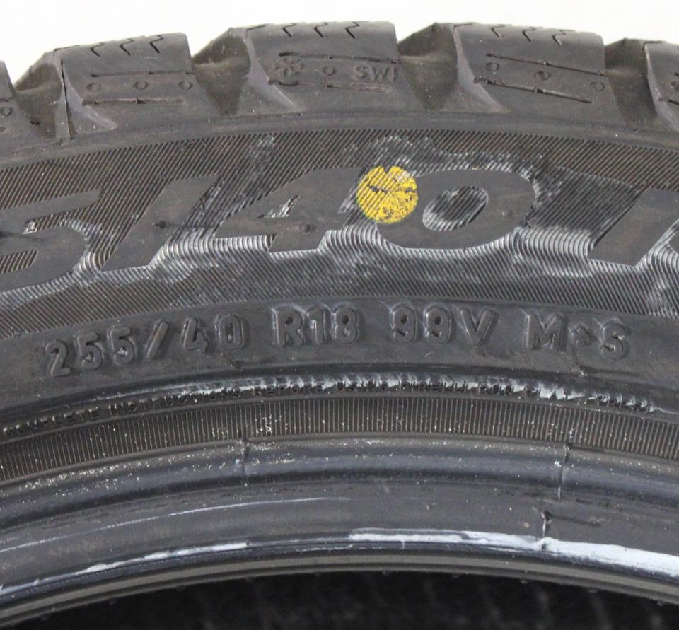 1x 255/40R18 99V PIRELLI SOTTOZERO 3 WINTERREIFEN RUNFLAT #22IF – Bild 4